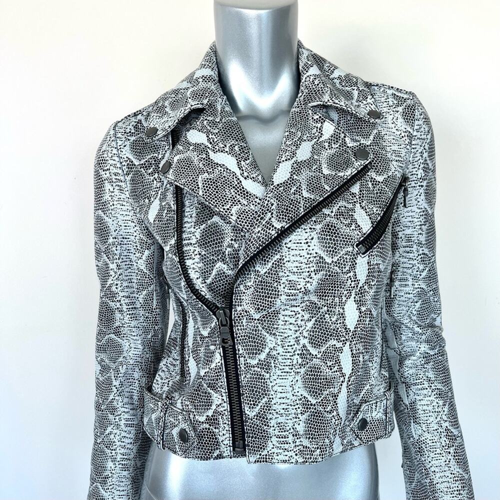 NEW!!! Alice + Olivia leather jacket women size XS